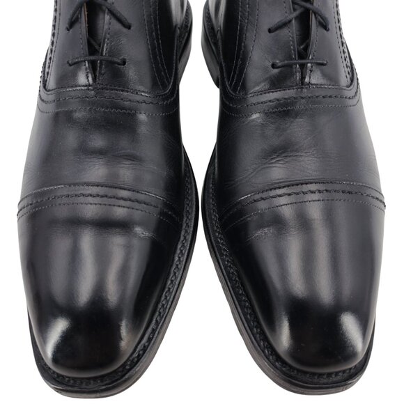 Allen Edmonds Westwood Mens size 10 Black Leather Dress Shoes Captoe Oxfords USA - Picture 12 of 13